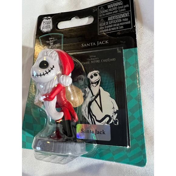 Nightmare Before Christmas Figure SANTA JACK w/ Collectible Bonus Card Disney - Picture 4 of 5